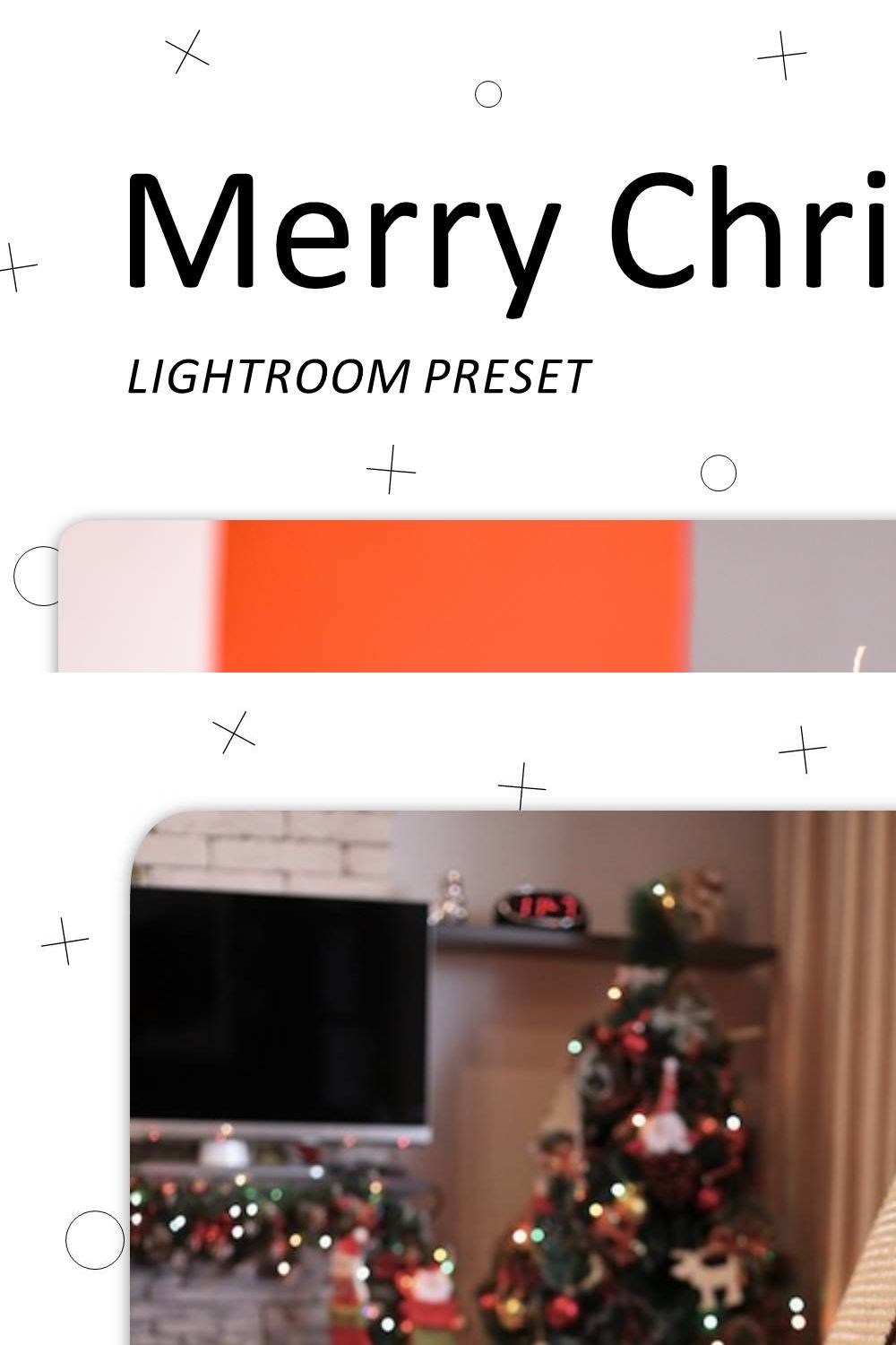 Merry Christmas - Lightroom Presets pinterest preview image.