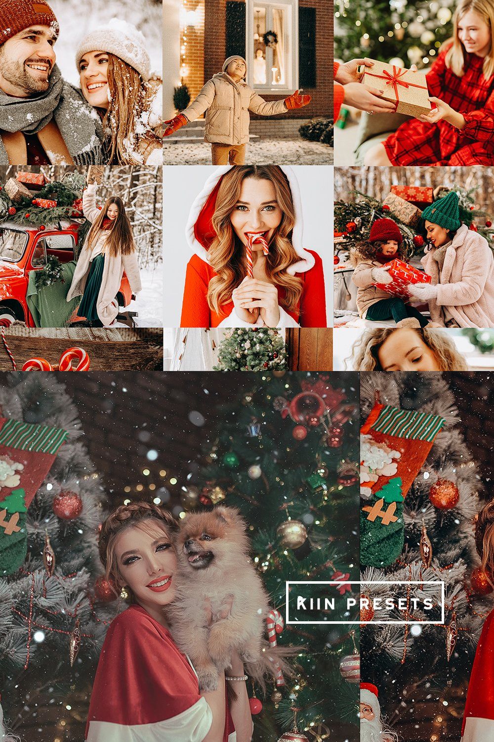 MERRY CHRISTMAS LIGHTROOM PRESETS pinterest preview image.