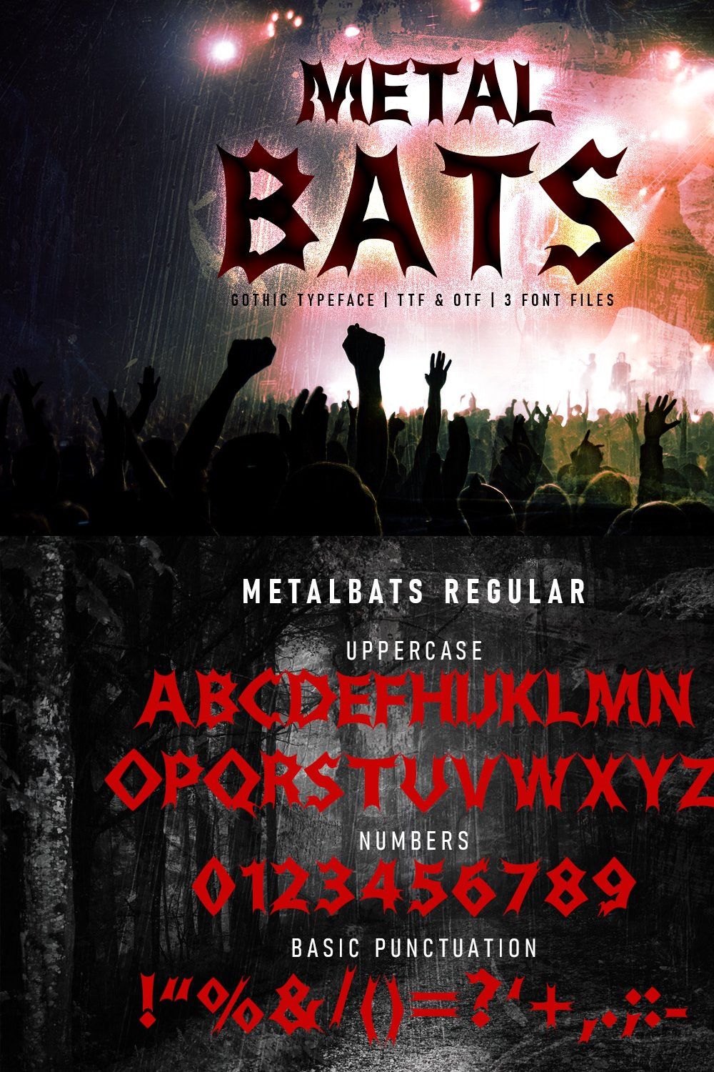 Metal Bats pinterest preview image.