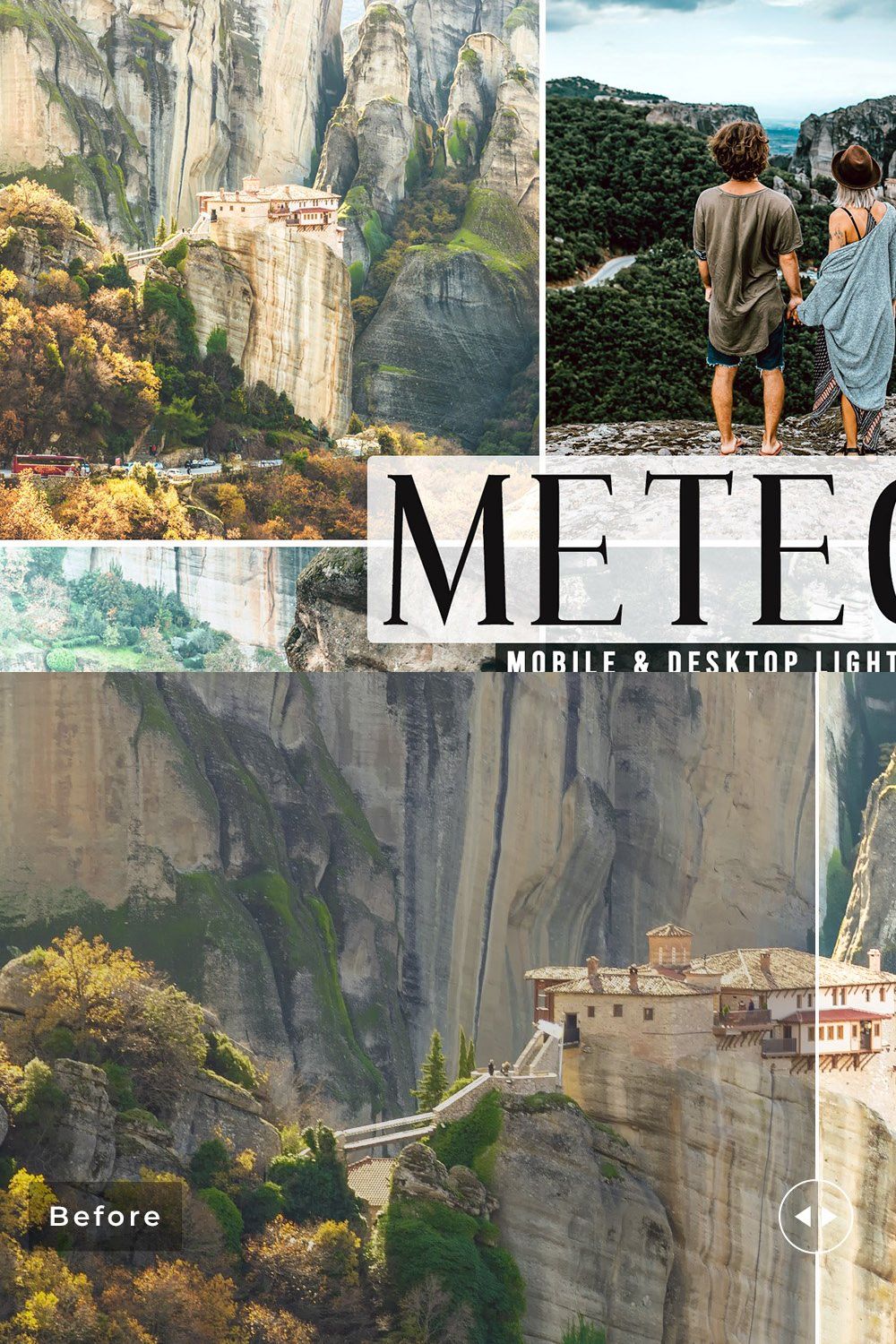 Meteora Pro Lightroom Presets pinterest preview image.