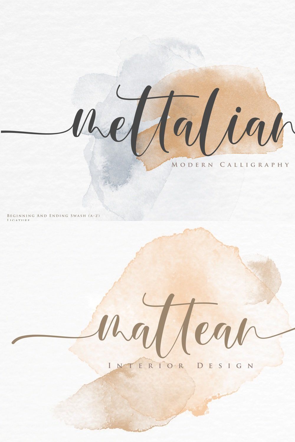 mettalian | Modern Calligraphy pinterest preview image.