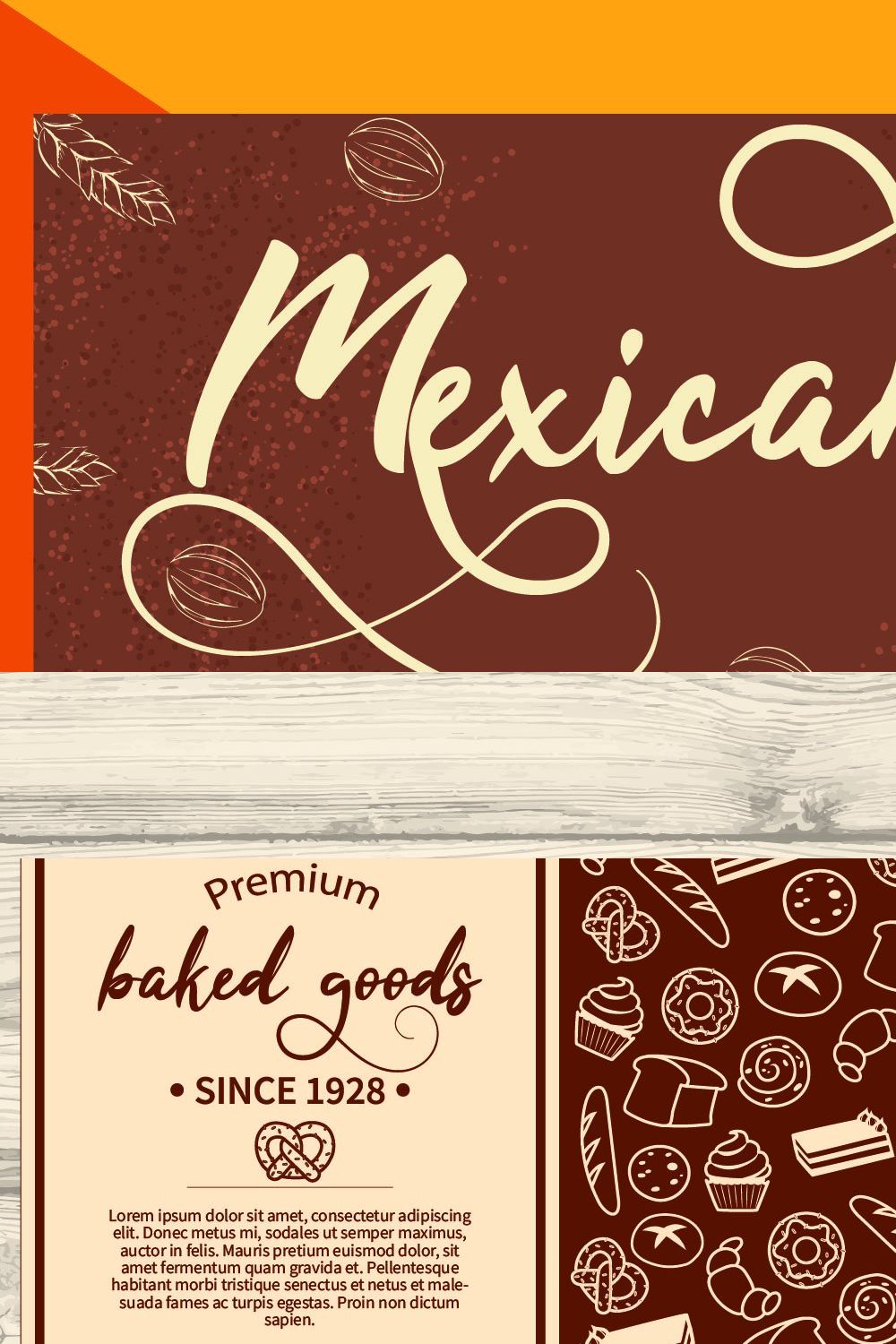 Mexicano Modern Calligraphy Typeface pinterest preview image.