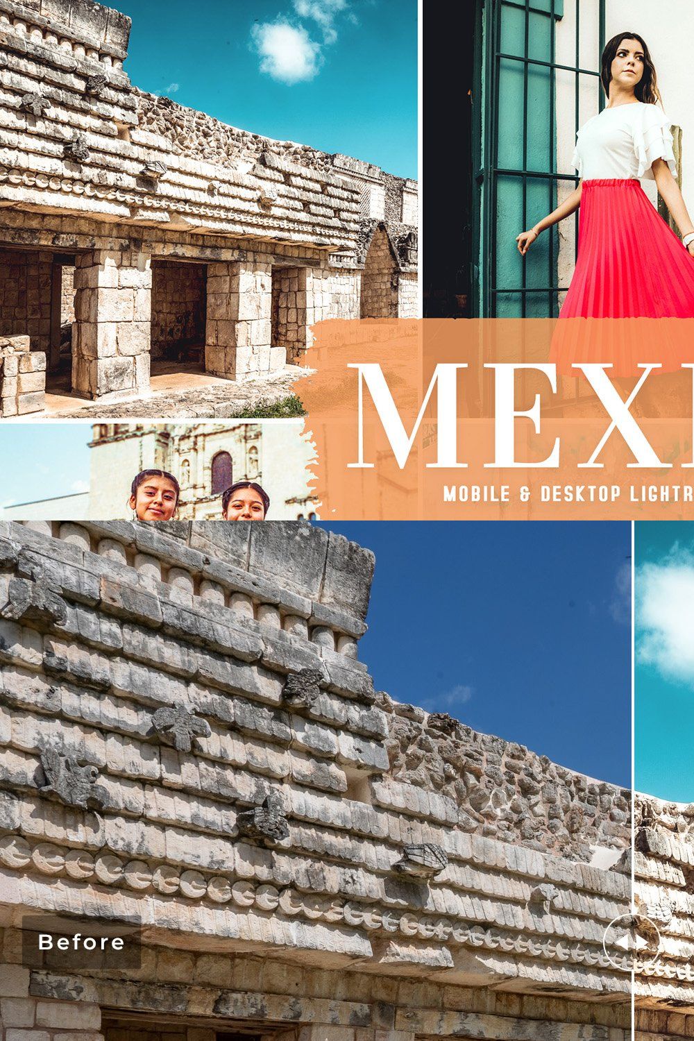 Mexico Pro Lightroom Presets pinterest preview image.