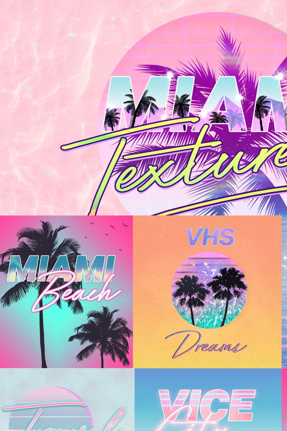 Miami Print Aesthetic PS Styles pinterest preview image.