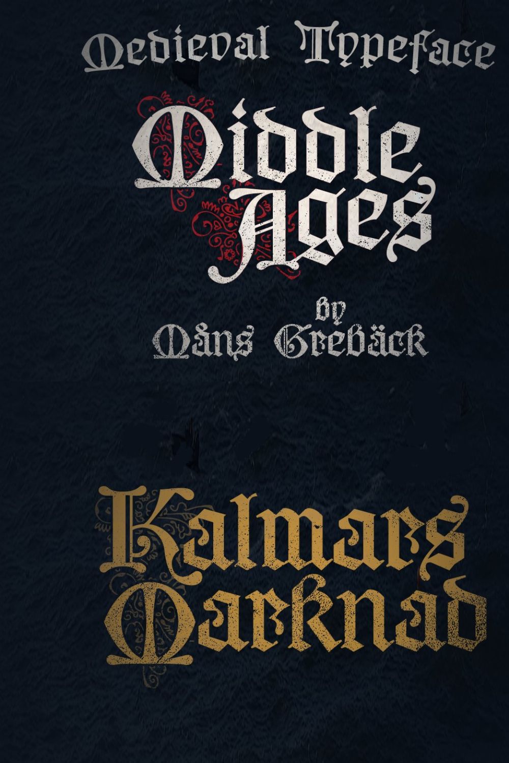 Middle Ages - Medieval Typeface pinterest preview image.