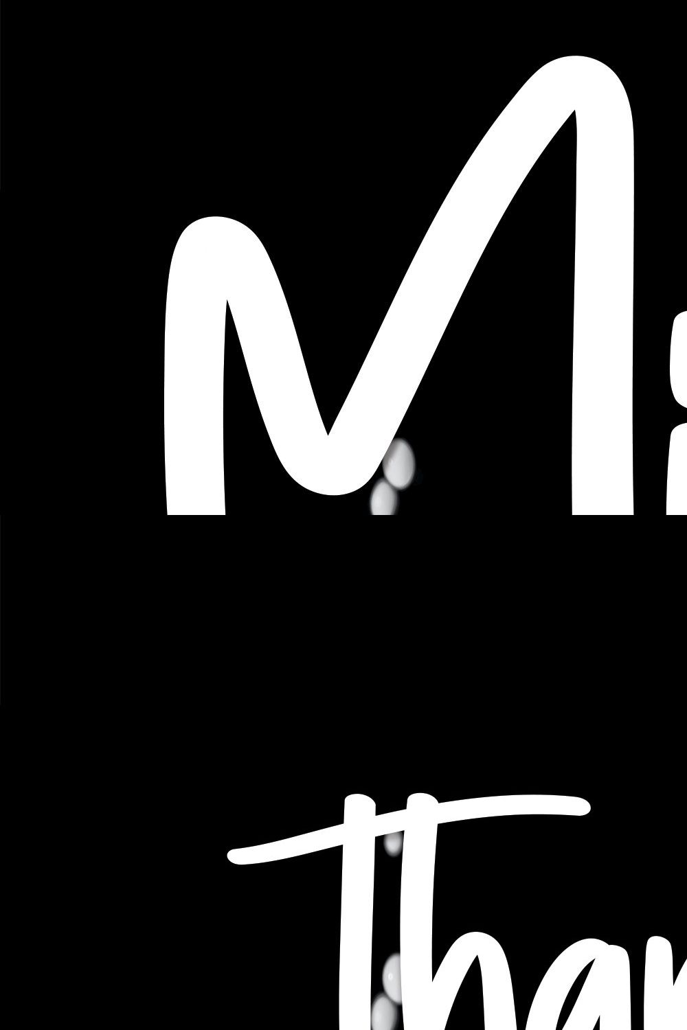 Milk | Script Font pinterest preview image.