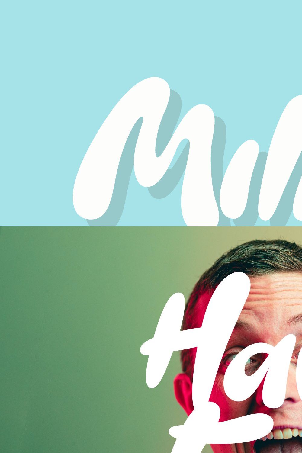 Milky - a Bright and Bubbly Font pinterest preview image.