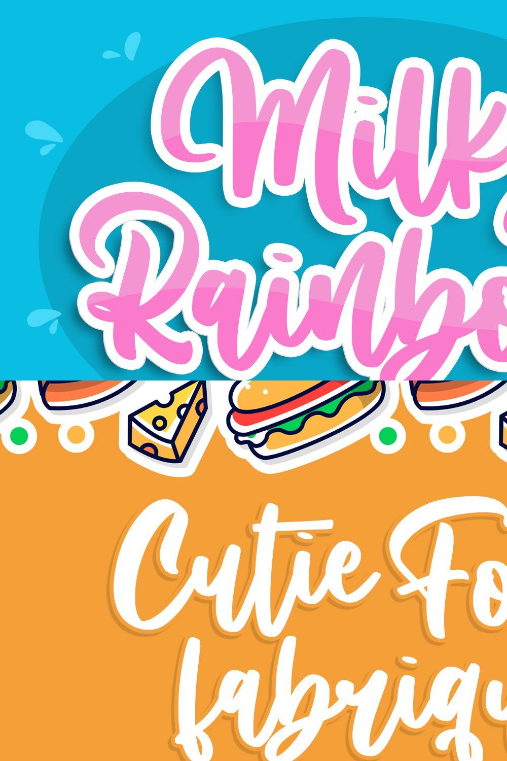 Milky Rainbow pinterest preview image.