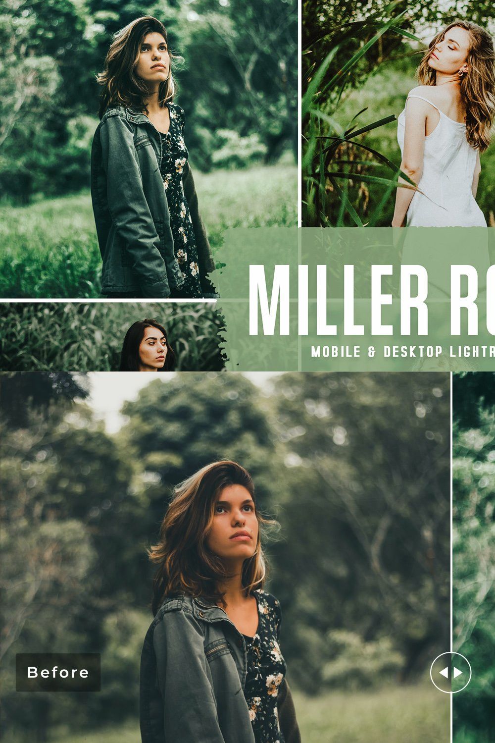 Miller Rowley Pro Lightroom Presets pinterest preview image.