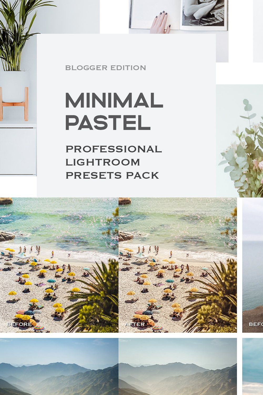 Minimal Lightroom Presets Mobile pinterest preview image.