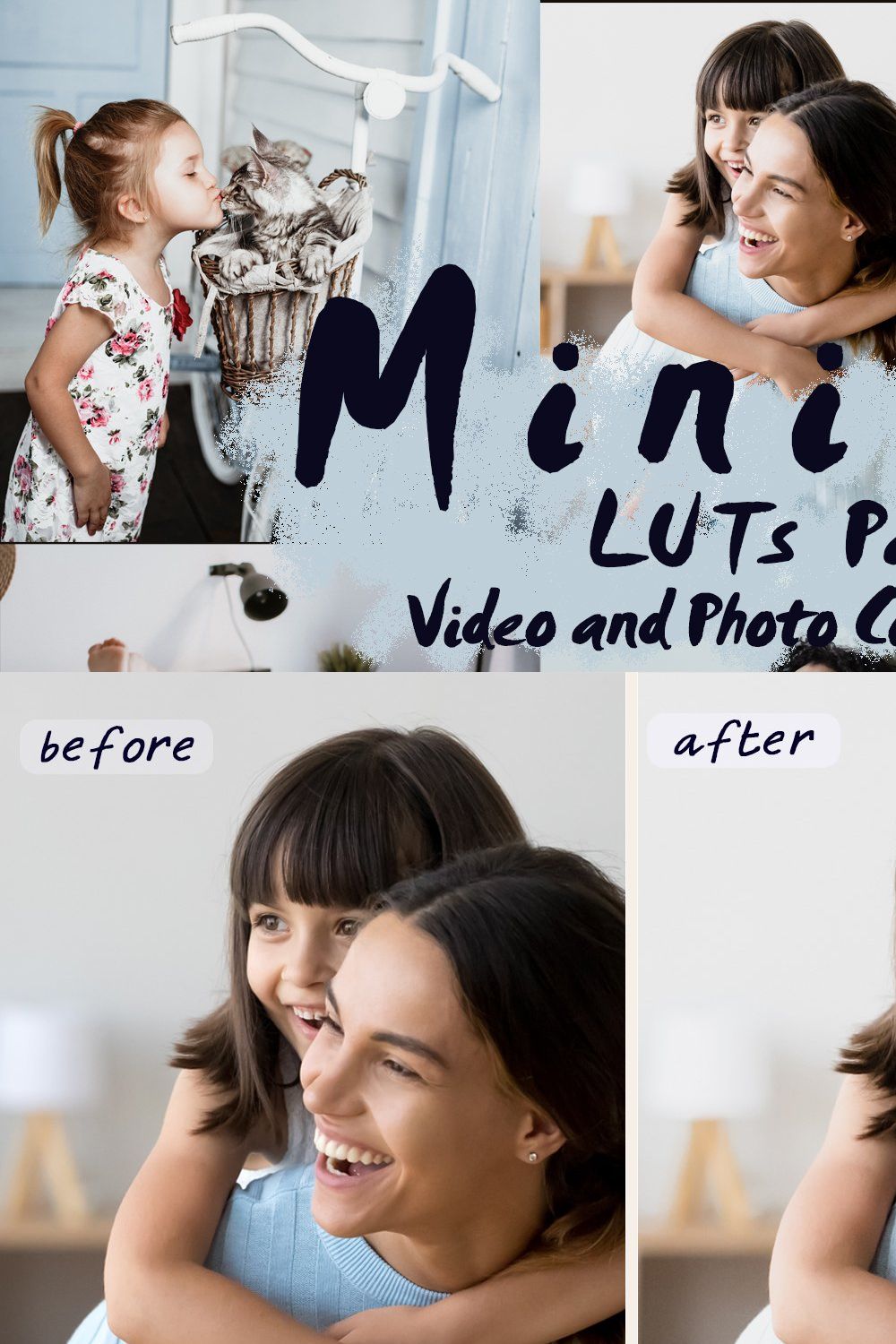 MINIMAL - LUTs Pack | Color Grading pinterest preview image.