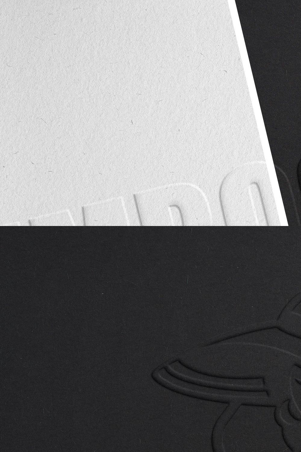 Minimalism Paper Embossing Effect pinterest preview image.