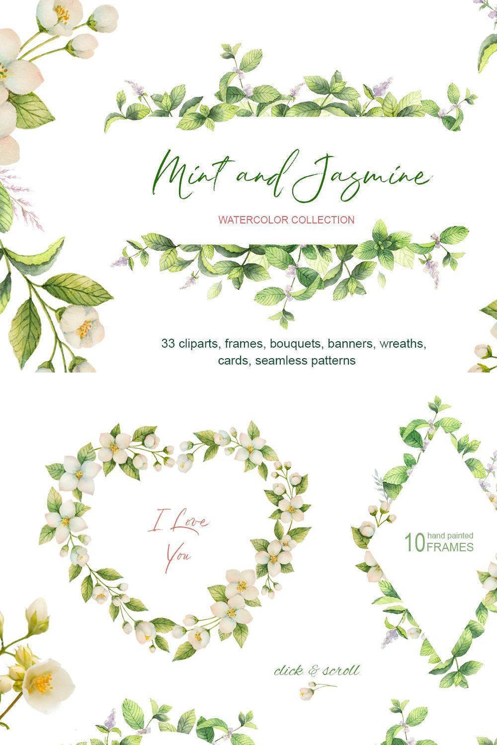 Mint and Jasmine. pinterest preview image.