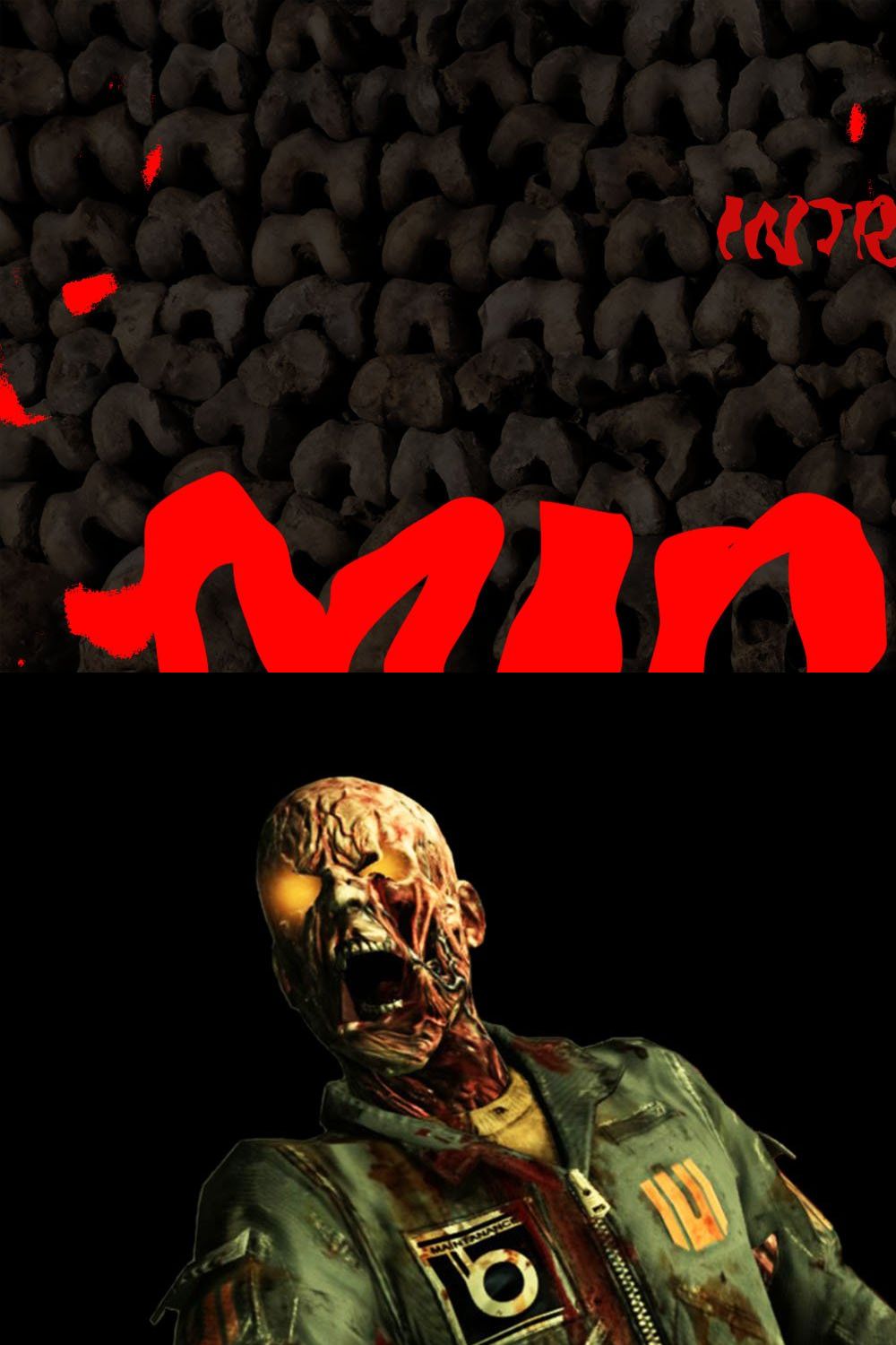 MIRAGE - Halloween Horror Font pinterest preview image.