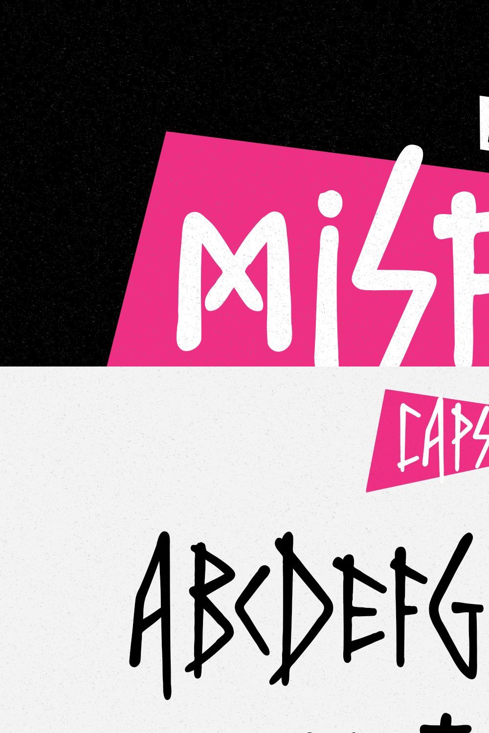 Misfit - Punk Typeface pinterest preview image.