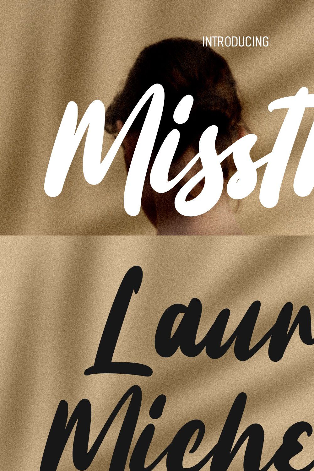 Misstho Script Font pinterest preview image.