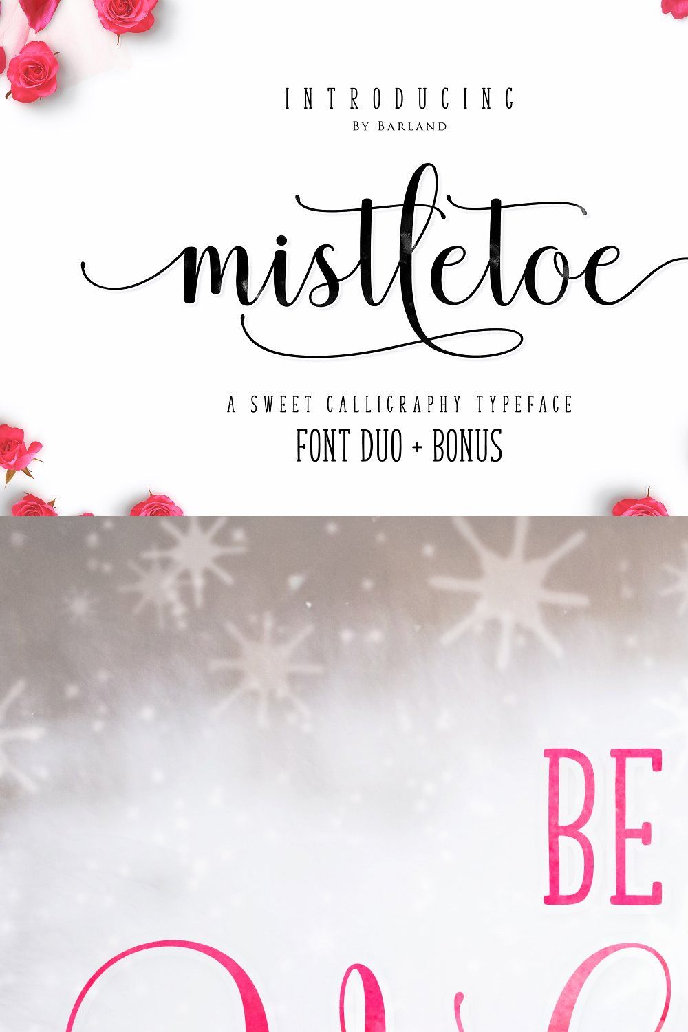 Mistletoe - Font Duo | 30% Off pinterest preview image.