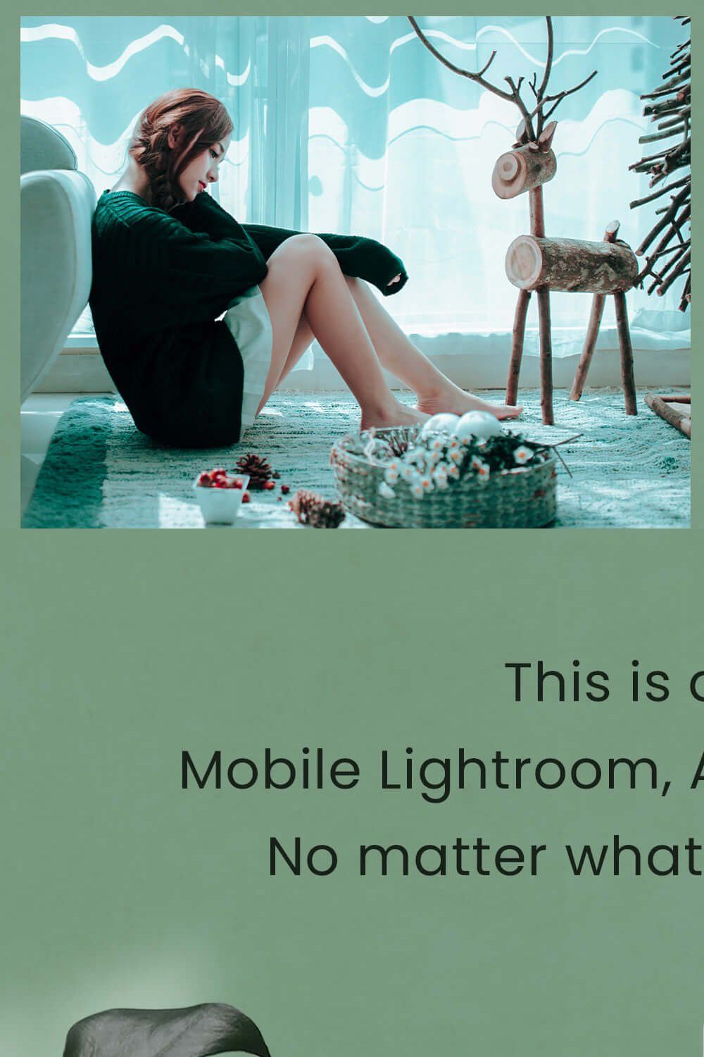 Mistletoe Lightroom Photoshop LUTs pinterest preview image.