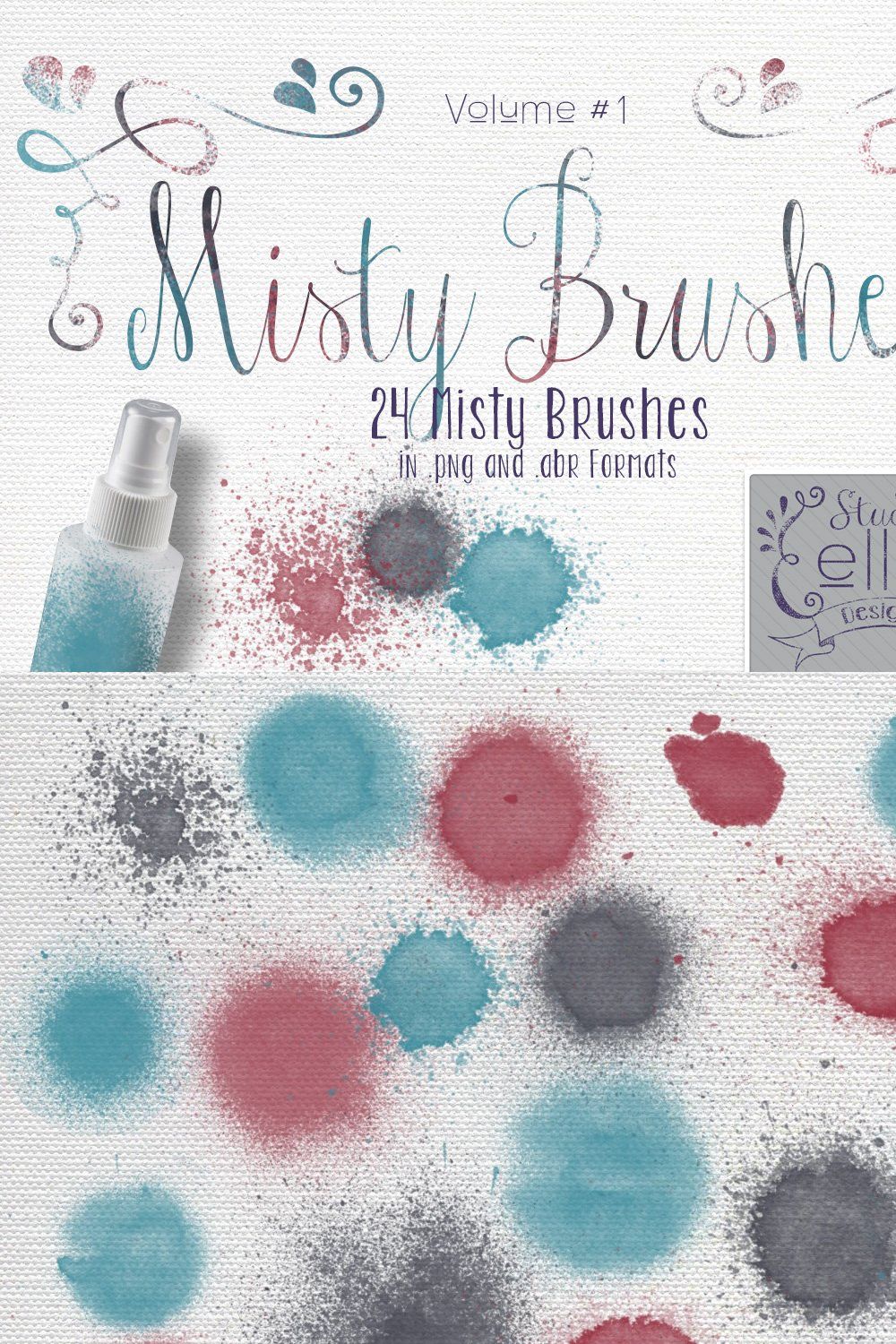 Misty Brushes pinterest preview image.