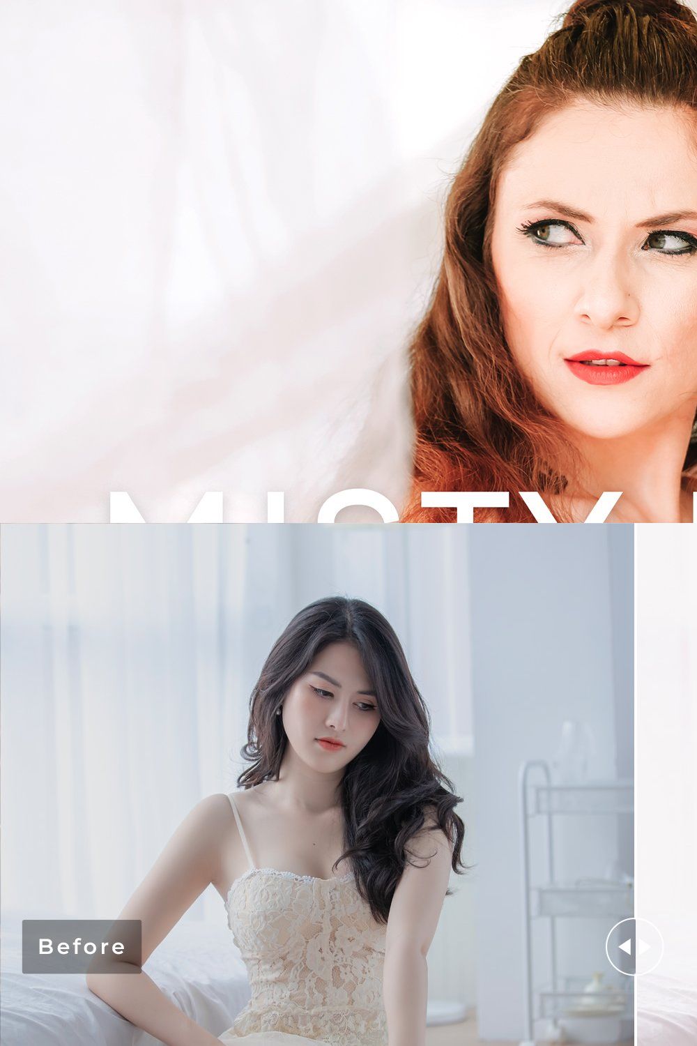 Misty Rose Pro Lightroom Presets pinterest preview image.