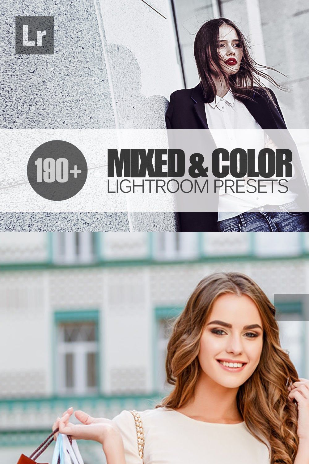 Mixed & Color Lightroom Presets pinterest preview image.