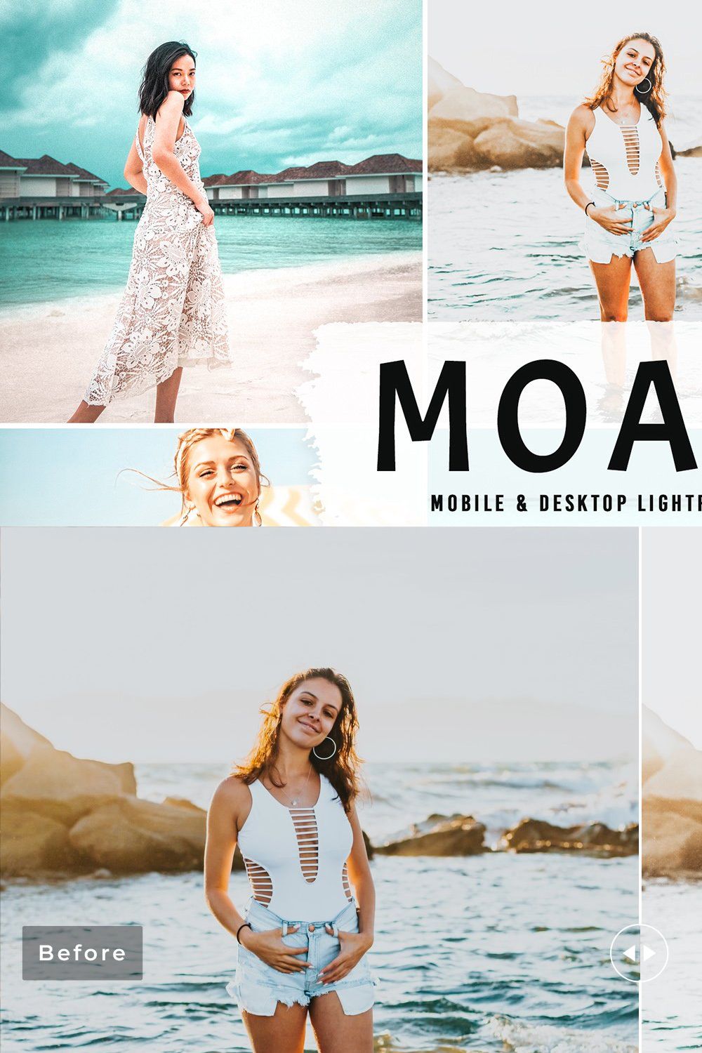 Moana Pro Lightroom Presets pinterest preview image.