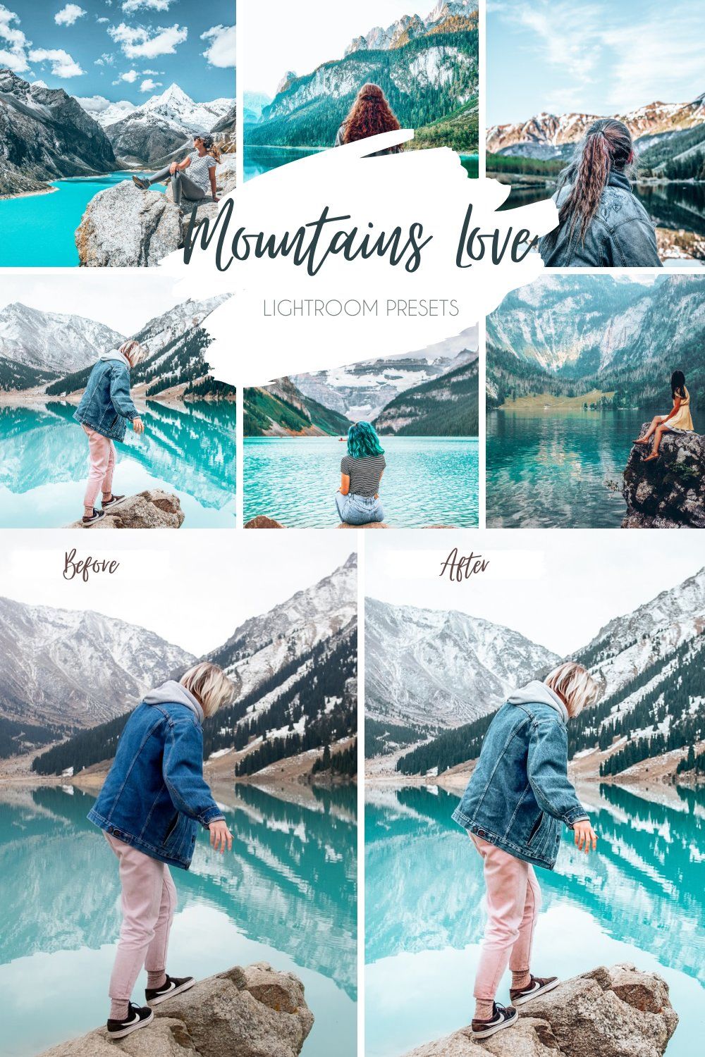 Mobile & Desktop Lightroom Presets pinterest preview image.