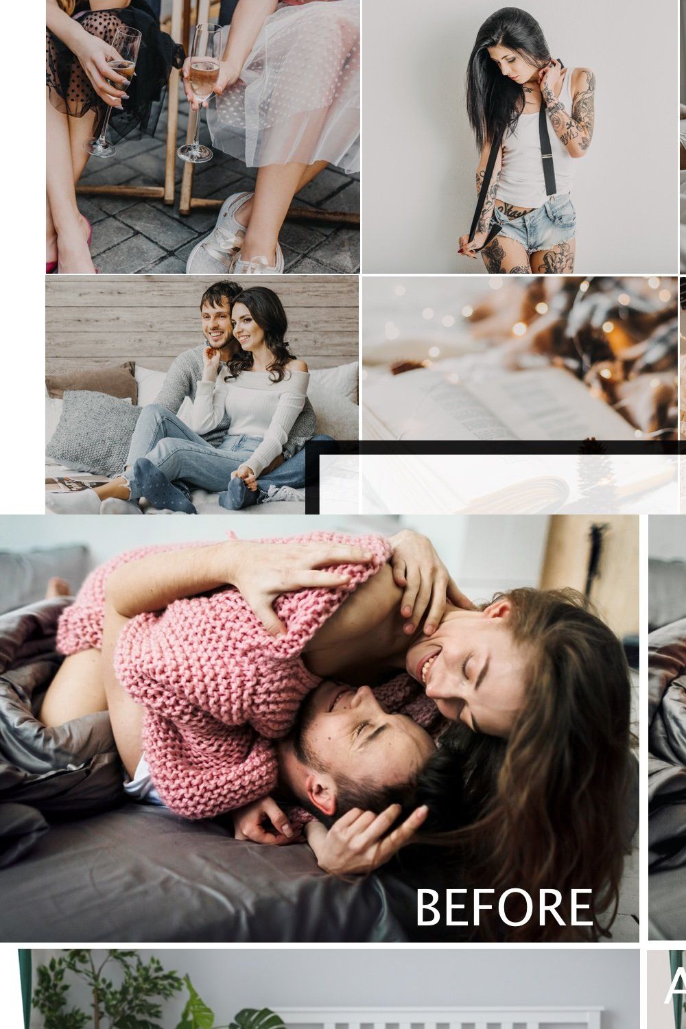 Mobile Lightroom Preset FLAT WHITE pinterest preview image.