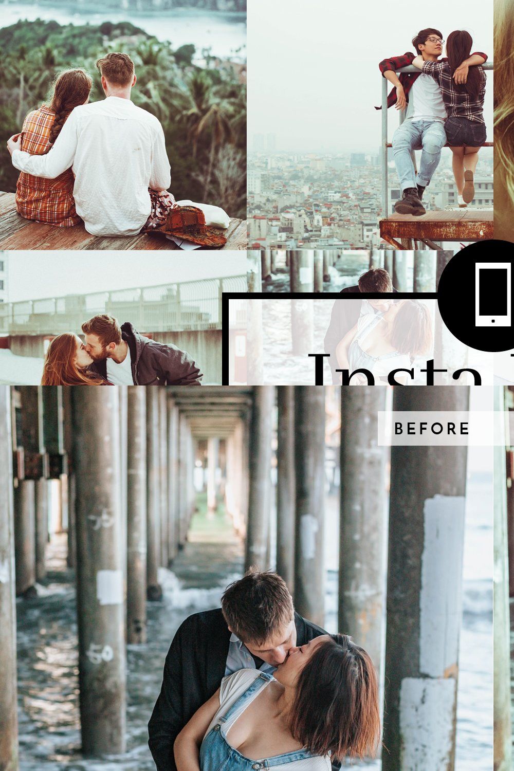 Mobile Lightroom Preset Insta Love pinterest preview image.