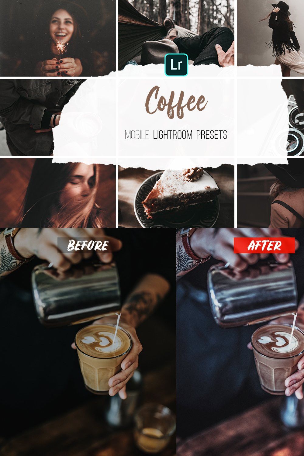 Mobile Lightroom Presets pinterest preview image.