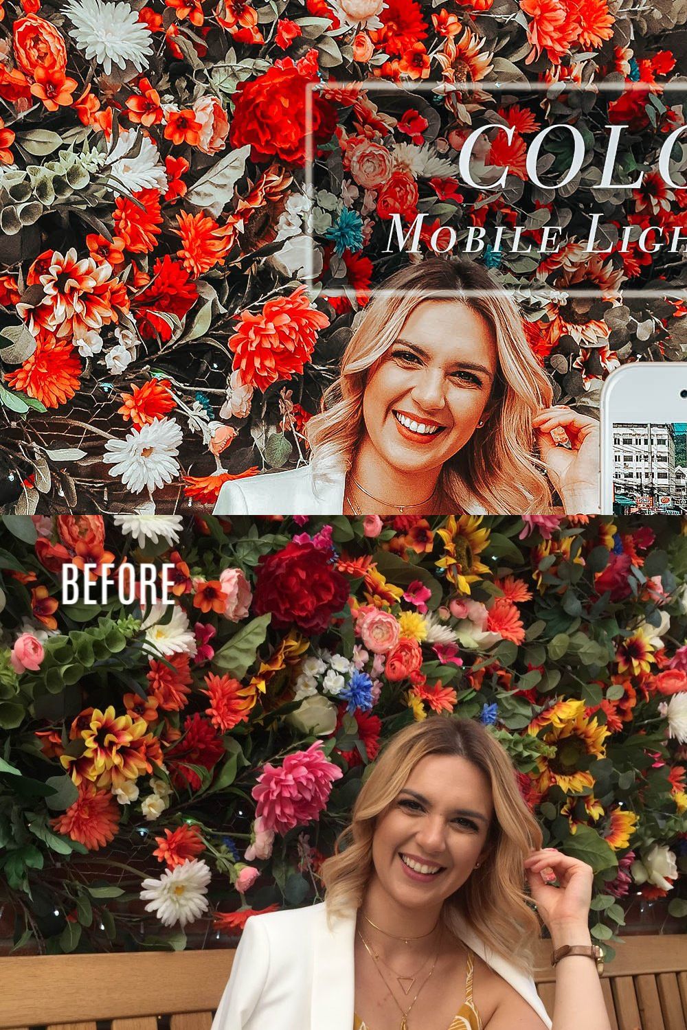 Mobile Lightroom Presets COLOR POP pinterest preview image.