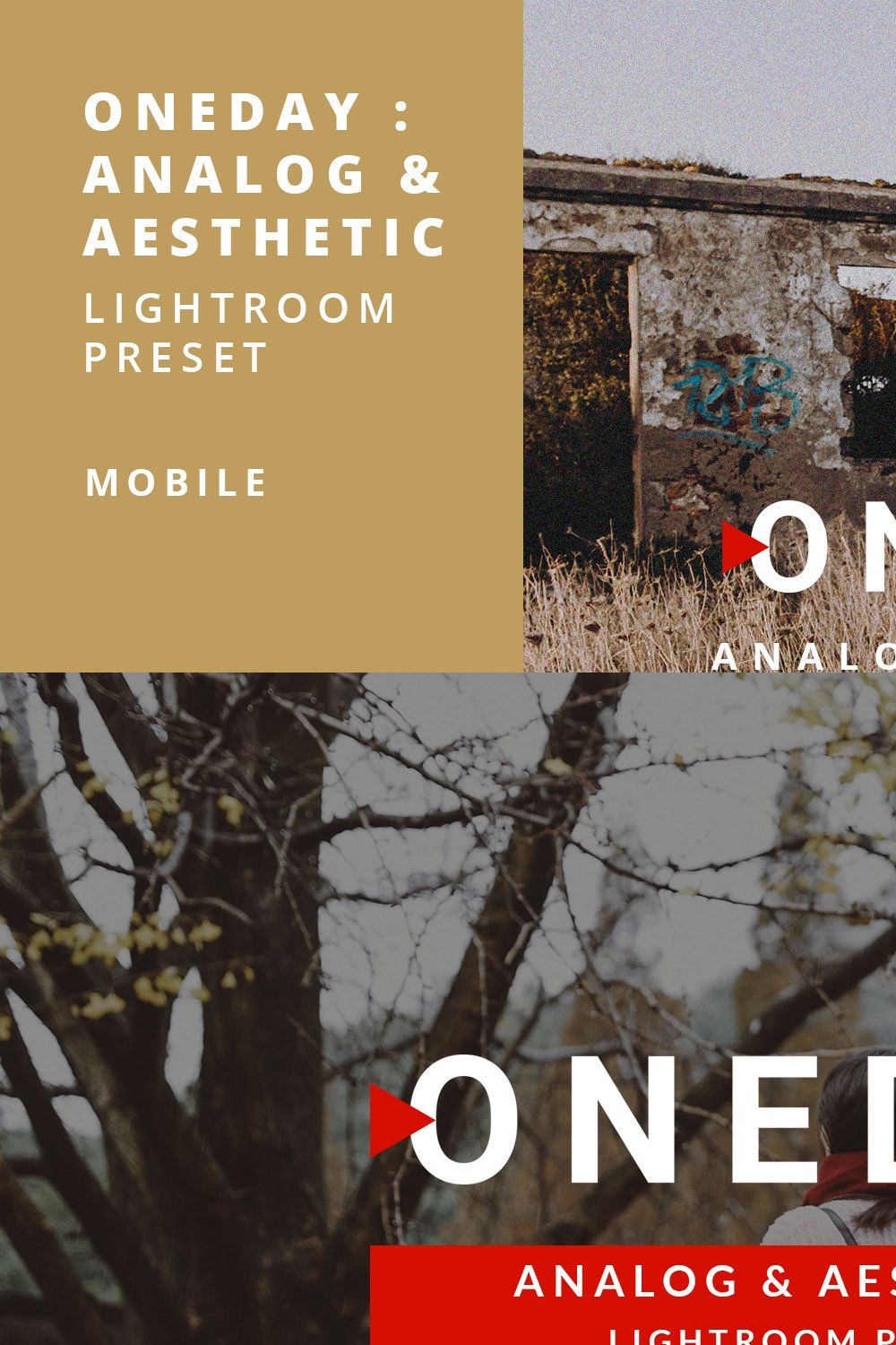 Mobile Oneday: Analog & Aesthetic Lr pinterest preview image.