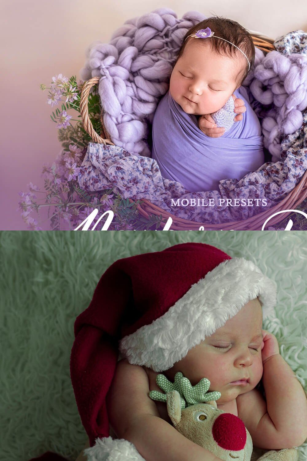 Mobile Presets Newborn Baby pinterest preview image.