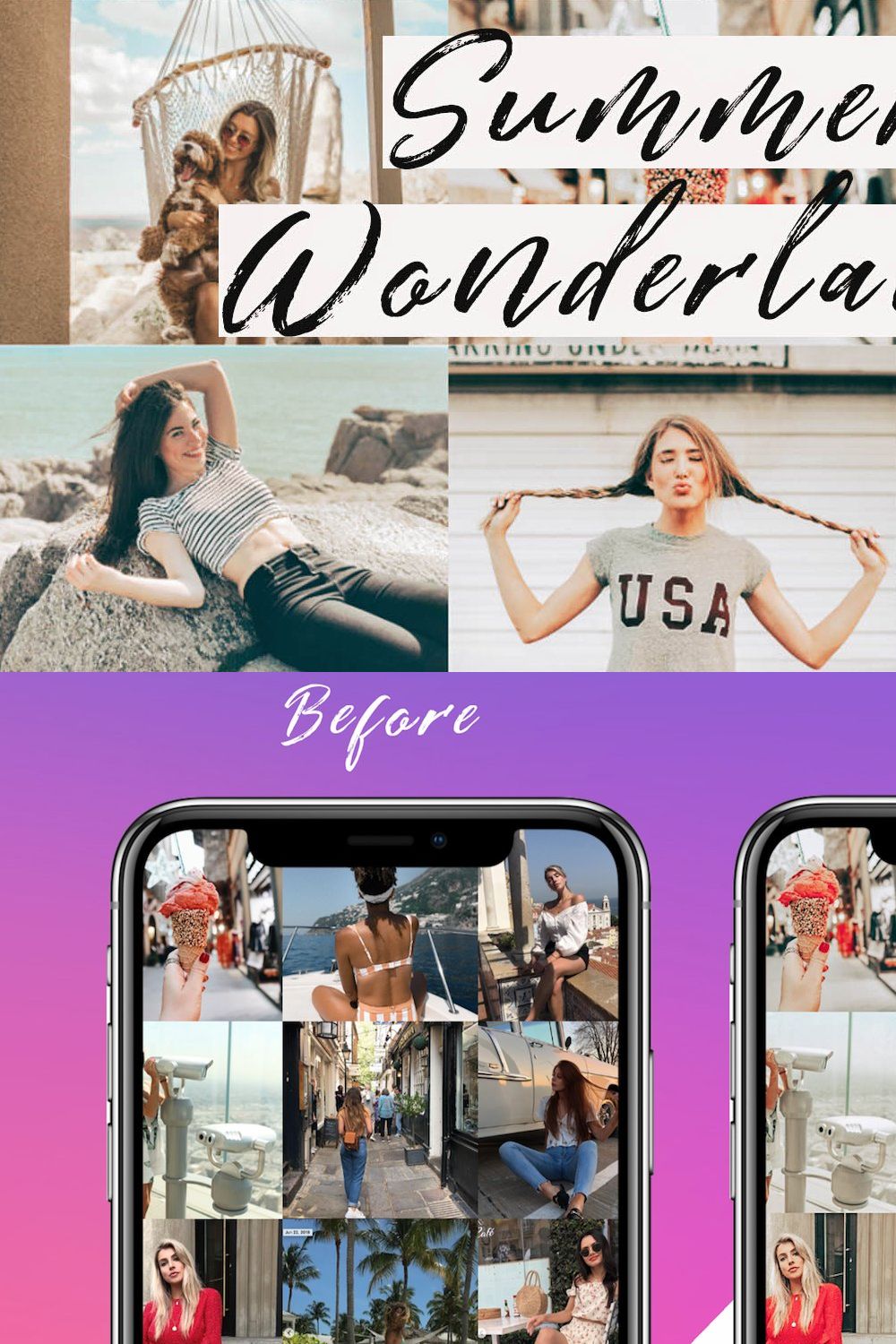 Mobile Presets Warm pinterest preview image.