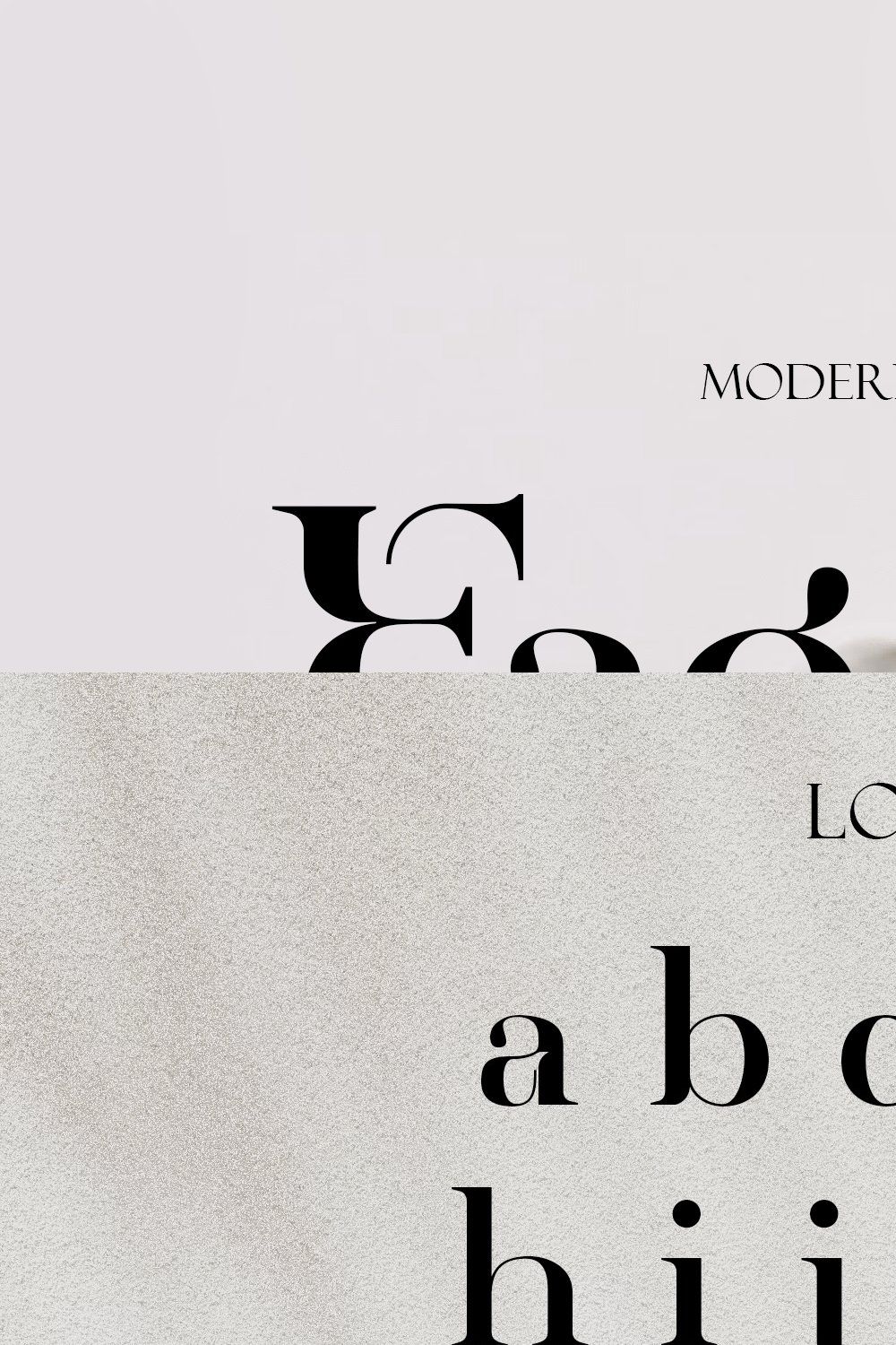 Modern Elegant Font pinterest preview image.