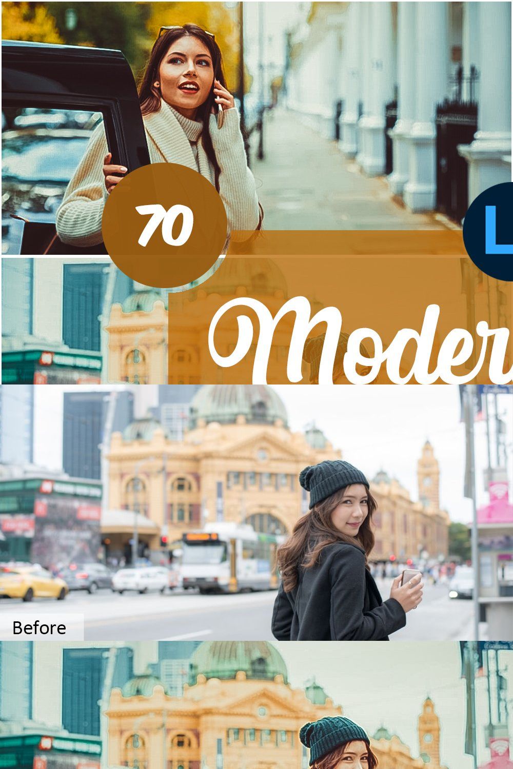 Modern Film Mobile Desktop PRESETS pinterest preview image.