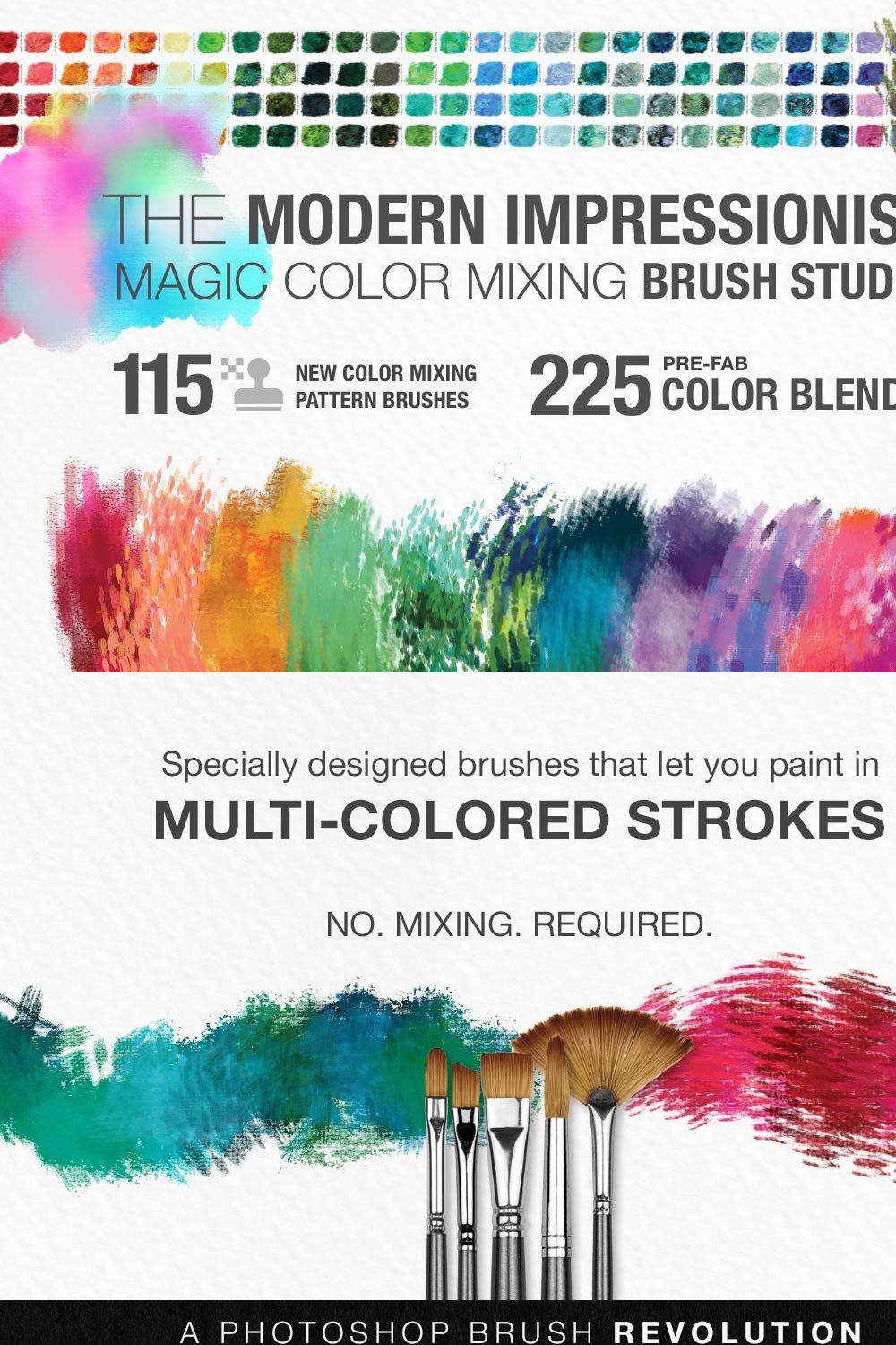 Modern Impressionist PS Brush Studio pinterest preview image.