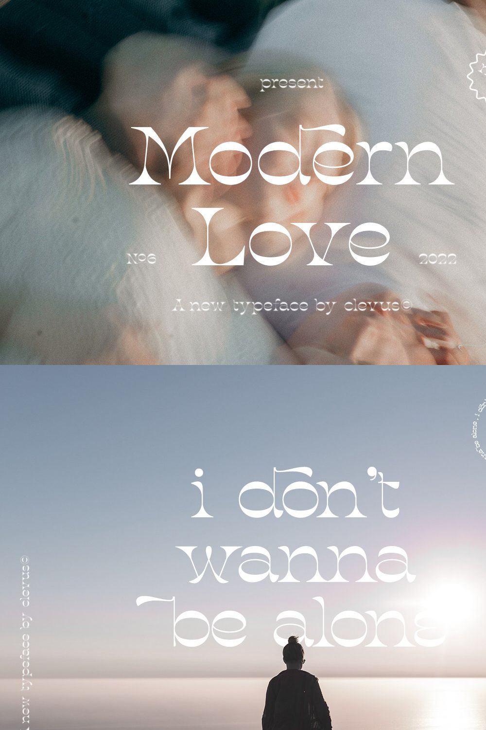 Modern Love - Typeface pinterest preview image.