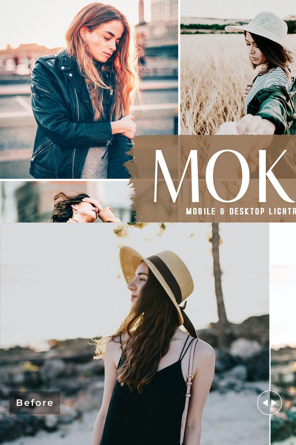 Mokko Pro Lightroom Presets pinterest preview image.