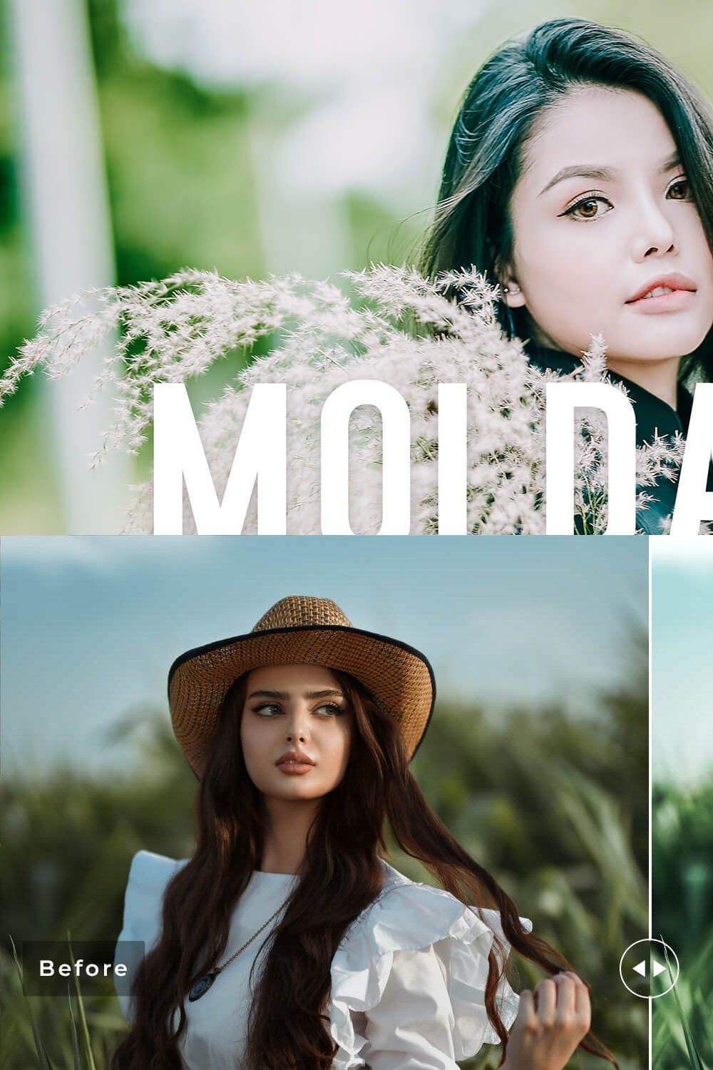 Moldavite Pro Lightroom Presets pinterest preview image.