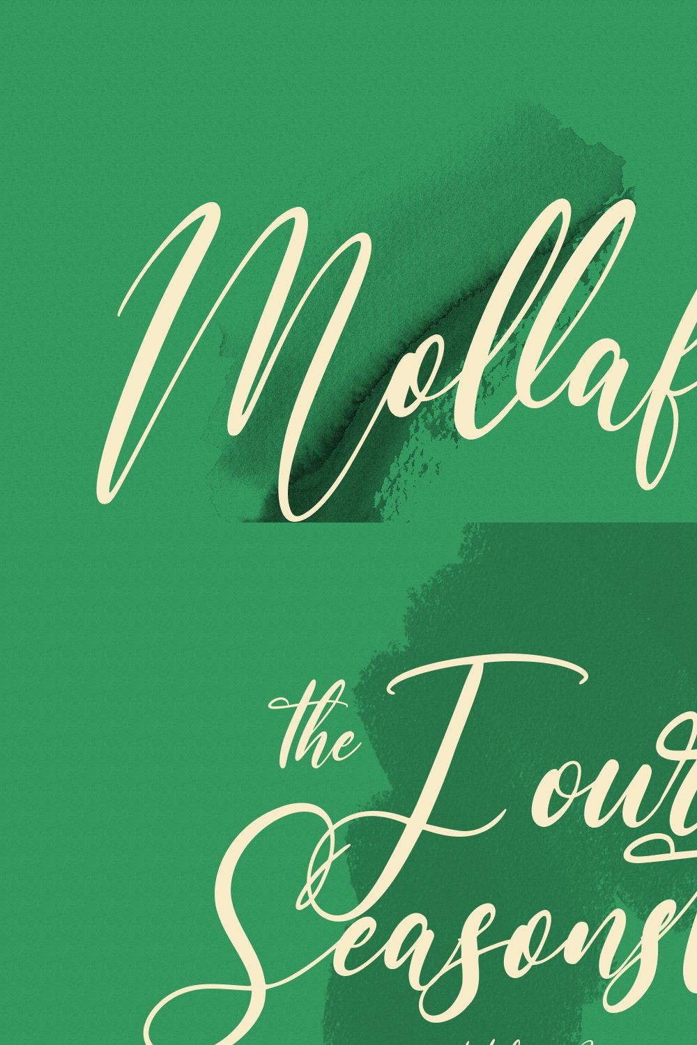 Mollafest Script Font pinterest preview image.