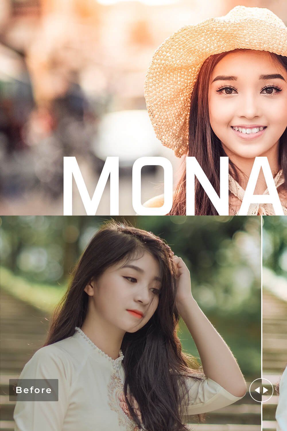 Monazite Pro Lightroom Presets pinterest preview image.