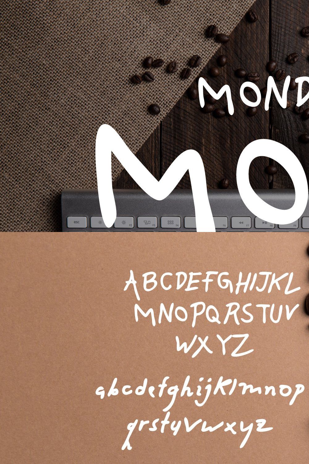 Monday Mood - Handwritten Font pinterest preview image.