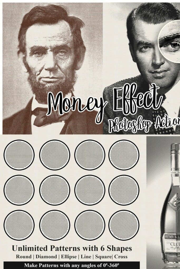 money engraving photoshop action free download