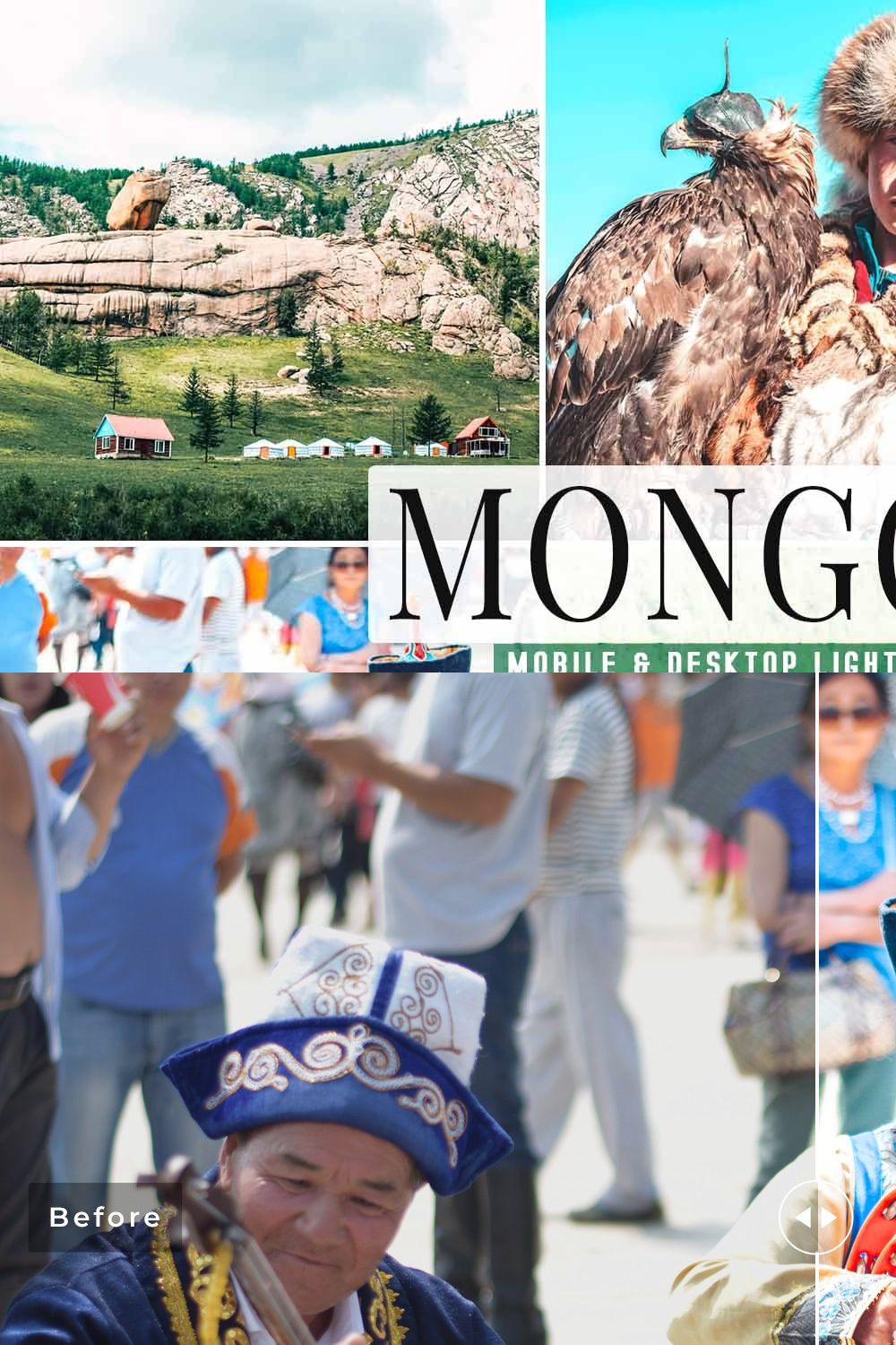 Mongolia Pro Lightroom Presets pinterest preview image.