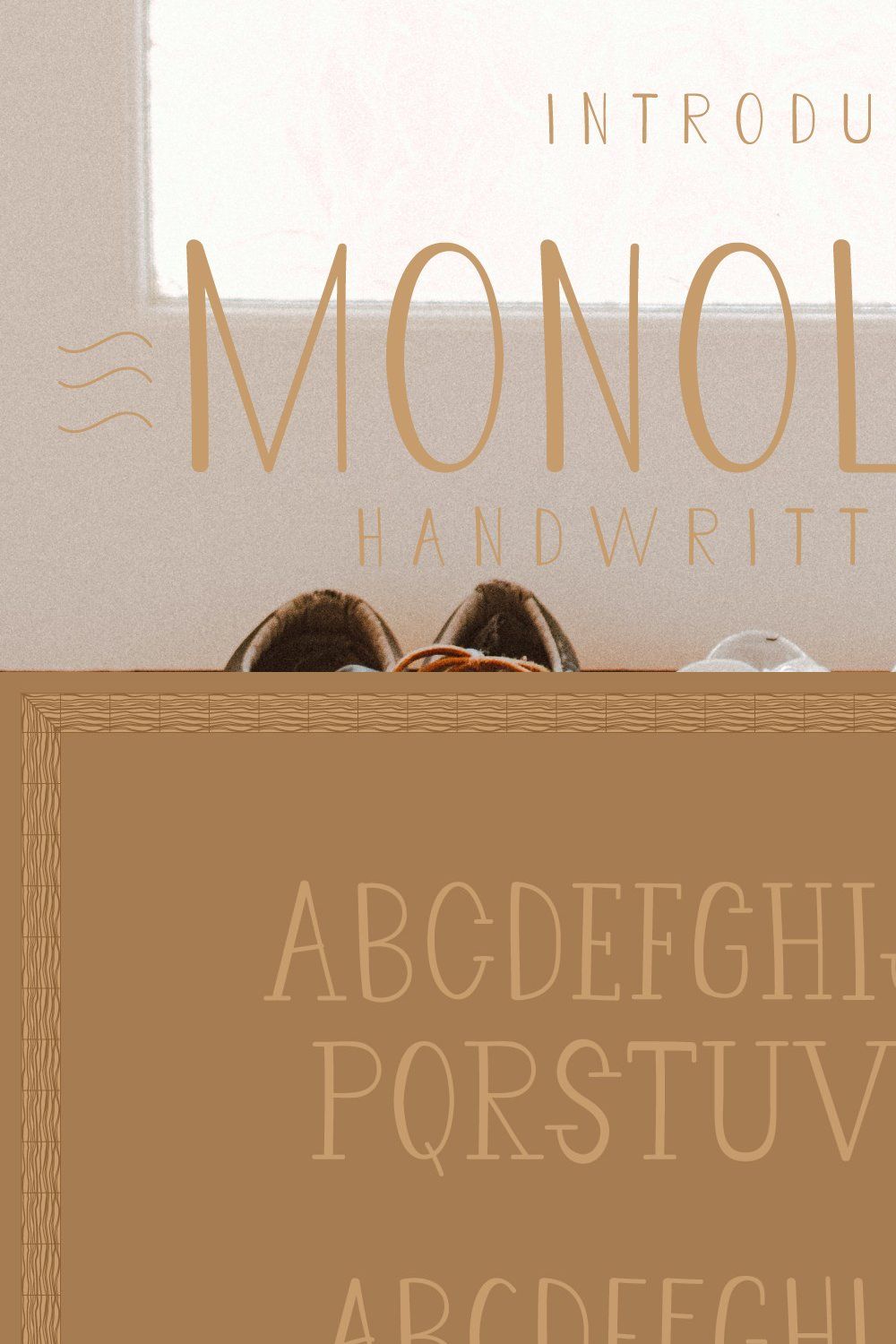 Monologue - Display Font pinterest preview image.