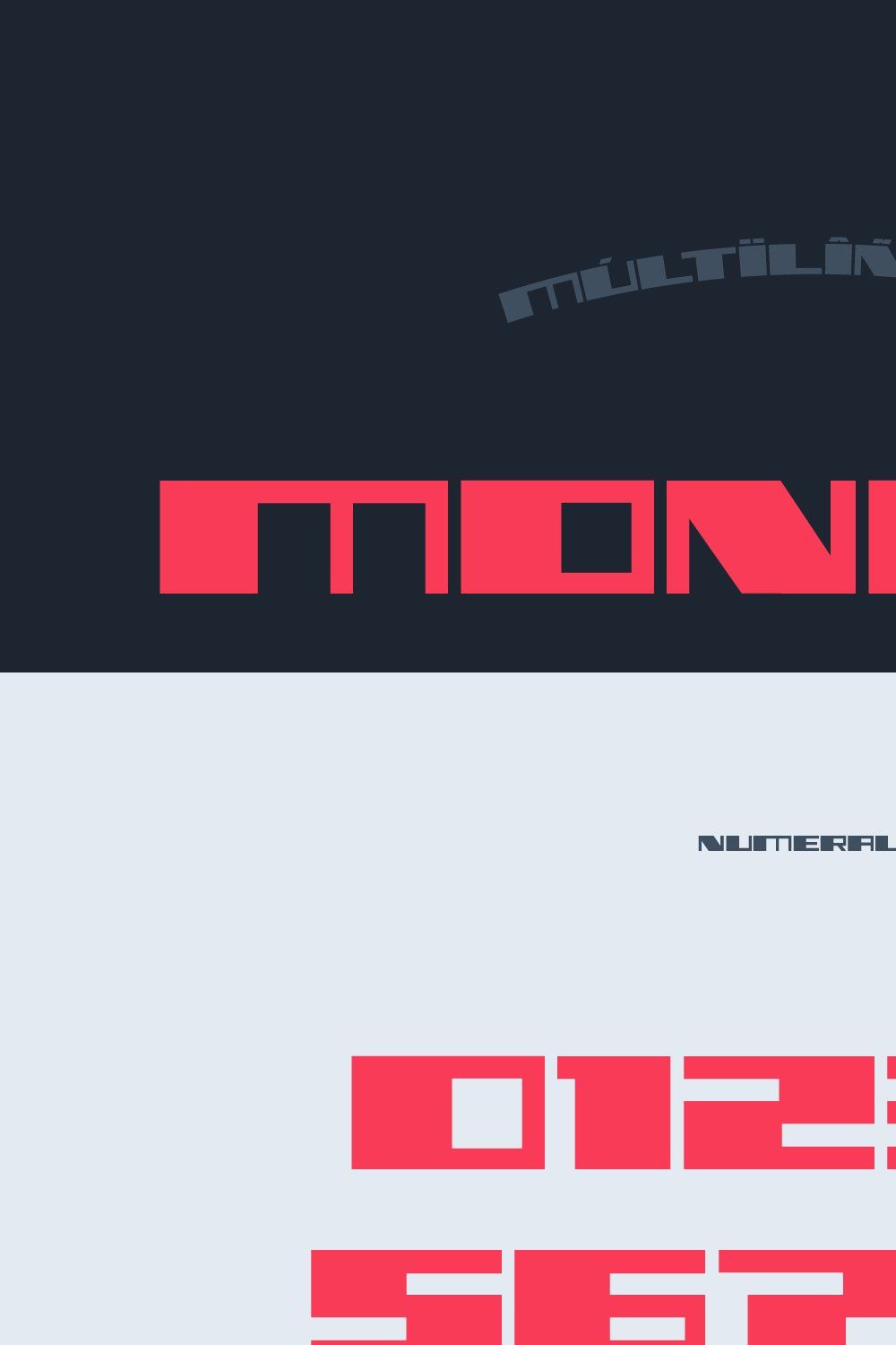 Monore Font pinterest preview image.