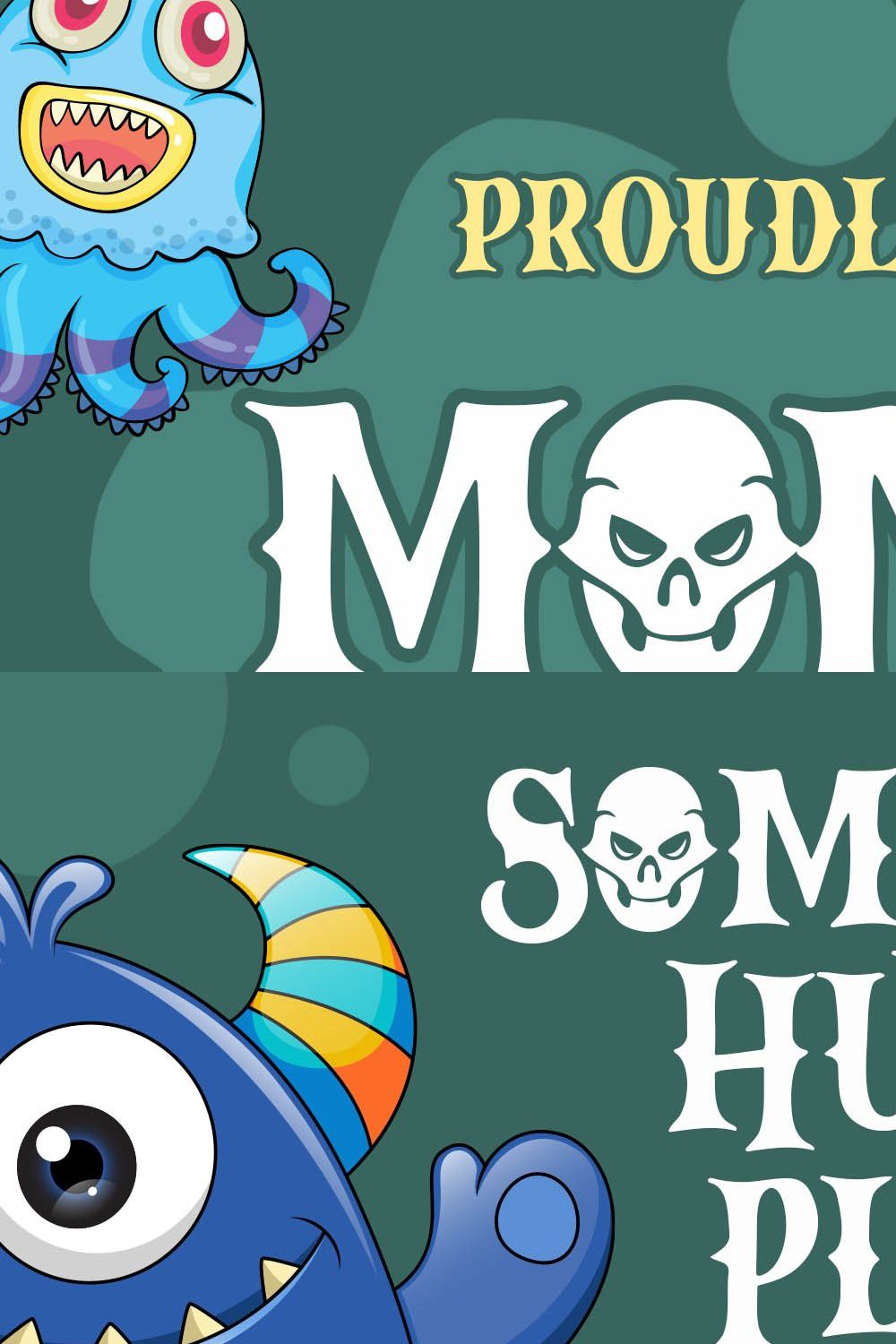 Monster Grave a Playful Serif Font pinterest preview image.