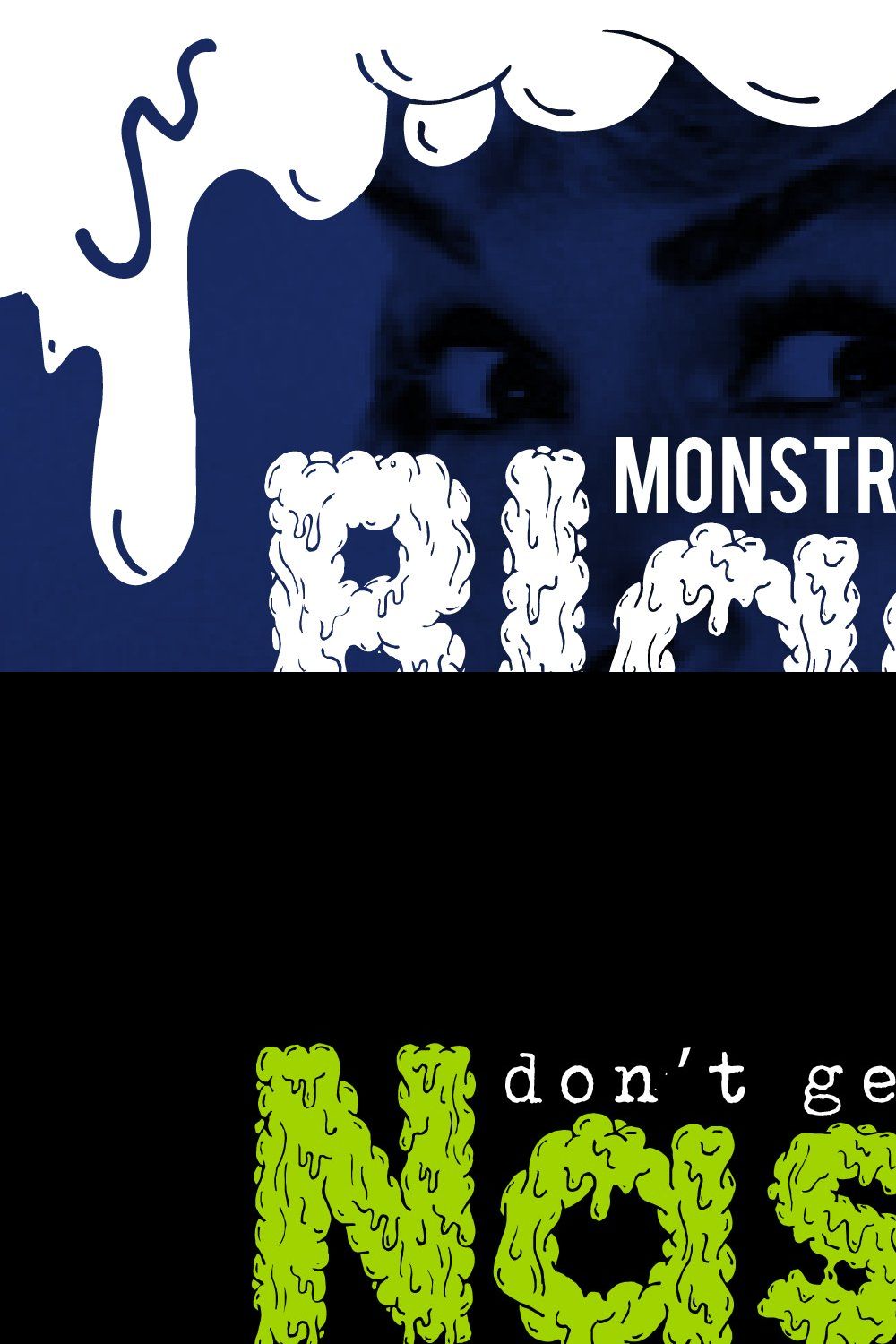 Monstrocity Black - Typeface pinterest preview image.