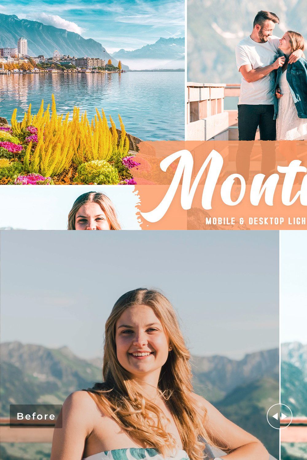 Montreux Pro Lightroom Presets pinterest preview image.